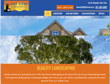 Tablet Screenshot of bayviewlandscapingma.com